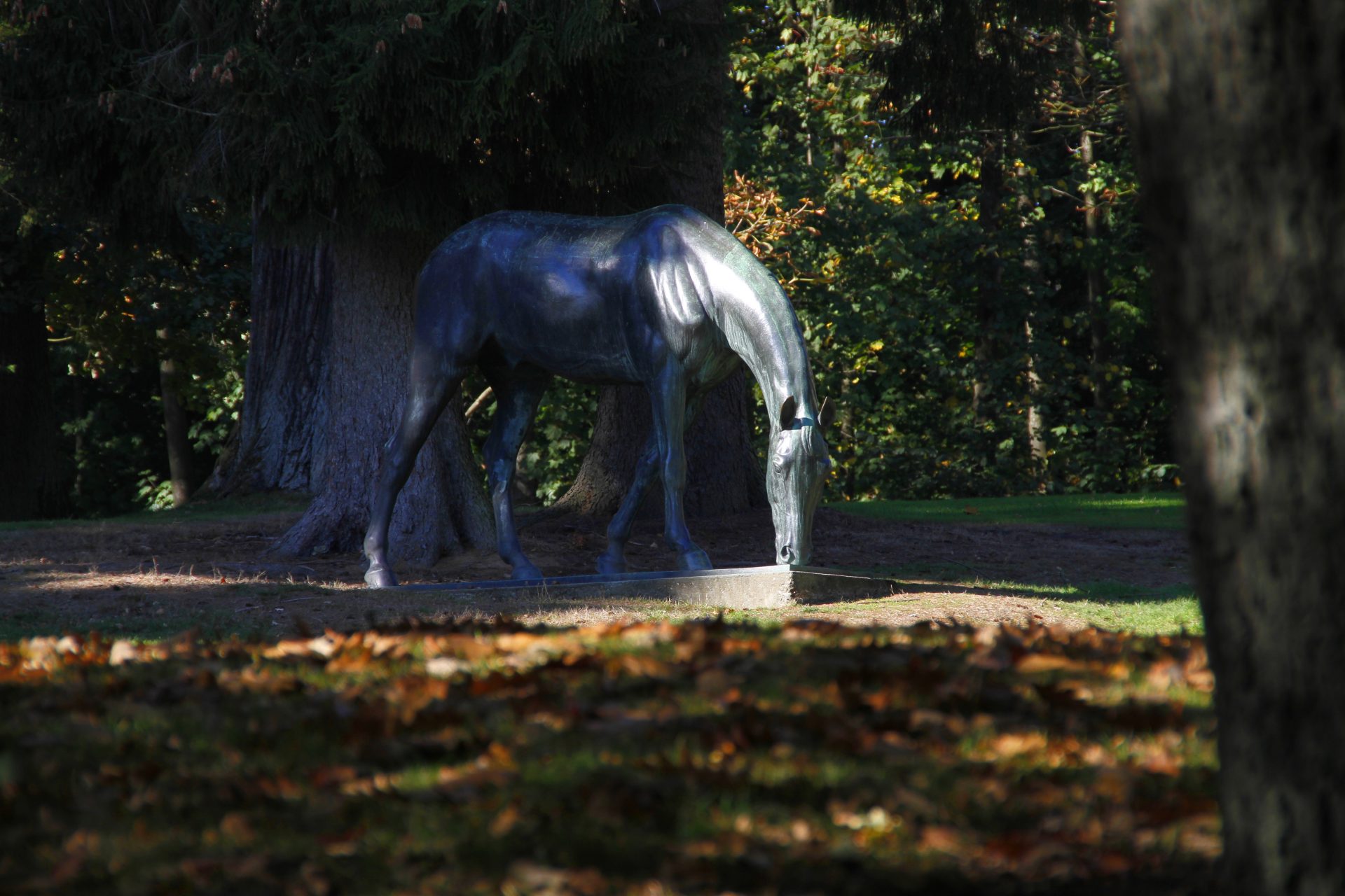 Hügelpark - Albert Hinrich Hußmann, "Weidendes Pferd", Bronze, um 1914 (c) Alfried Krupp von Bohlen und Halbach-Stiftung / Fotograf: Denis Bury